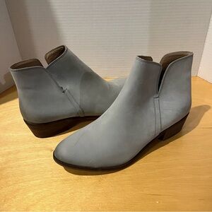 Splendid Women size 9 Leather Gray Ankle Booties Zip
